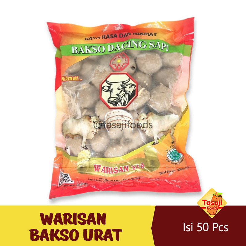 

WARISAN Bakso Urat 319 Isi 50 pcs (butir)