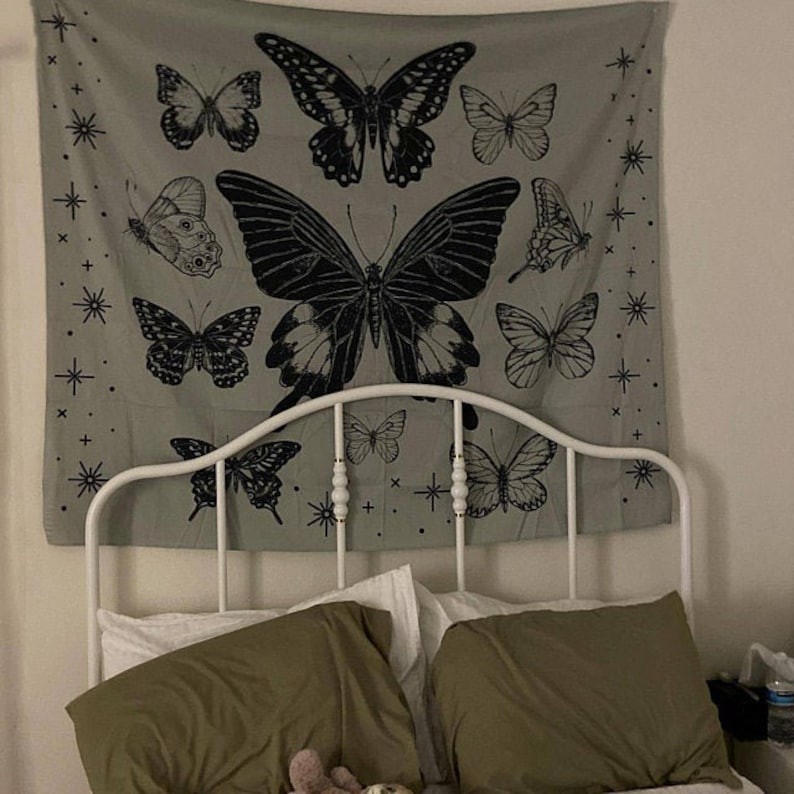 

Vintage Green Butterfly Tapestry Wall Hanging Vintage Butterfly Tapestry