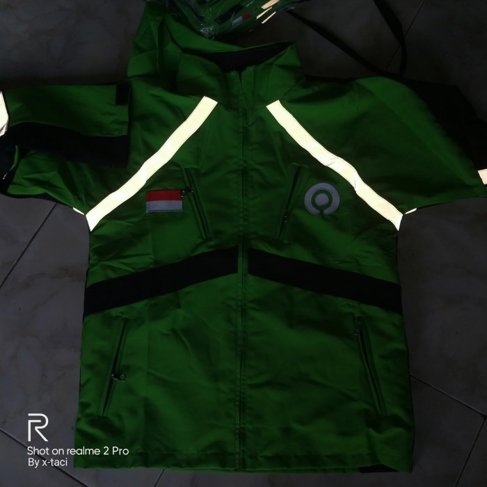 jaket gojek garuda supet - Hijau, M