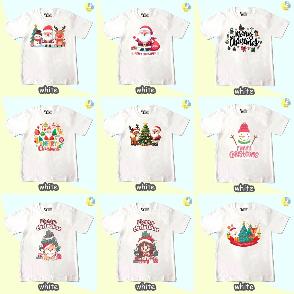 Ready Stock Atasan Anak Export Import BISA INSTANT Medan 2025 2026 Sinterclaus Sale Sablon Tahan Cuc