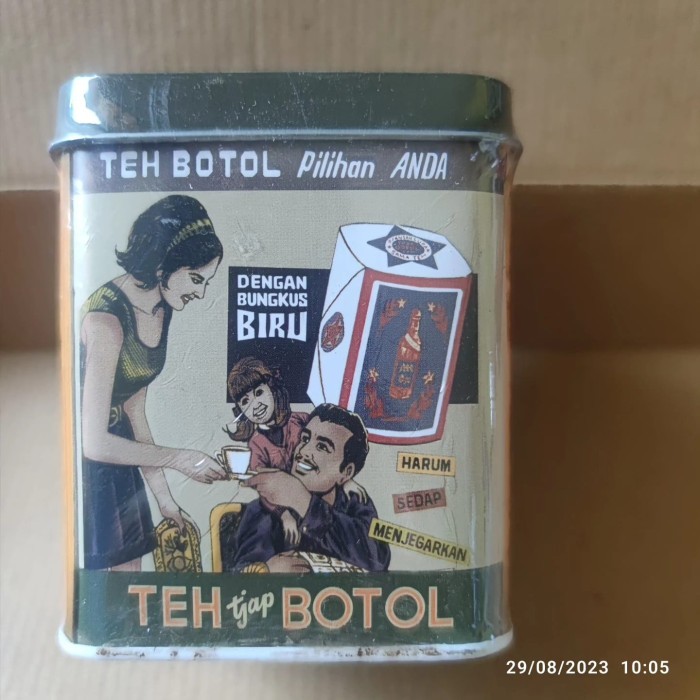 

Teh Tjap Botol Vintage / kaleng/ 40g / 20 kantong - Keluarga