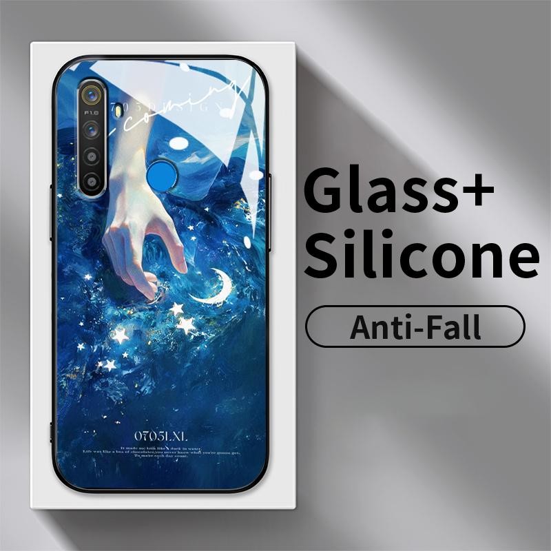 Hard Case For Realme 5 5i 5s 2 Pro 3 3i 5 Pro 6i 7 7i 8 5G 8s 5G 8 8 Pro 8i 12 Lite HD Kaca Tempered
