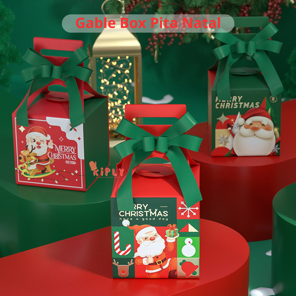 

Gable Box Pita Natal/Box Merry Christmas/Box Natal Dekorasi kue/Gift Hampers Merry Christmas