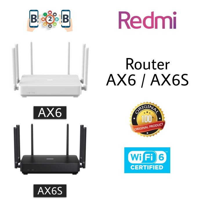 Mi REDMI ROUTER AX6 - 6 Antena WiFi Mesh Gigabit - AX6s
