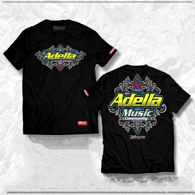 KAOS ADELLA MUSIC COMUNITY V1 BAJU ADELLA FANS MUSIC PRIA WANITA