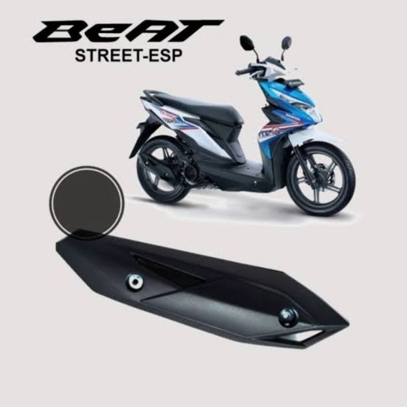 Tutup knalpot / Cover Tameng Kenalpot Honda Beat Sporty FI New 2016-2019