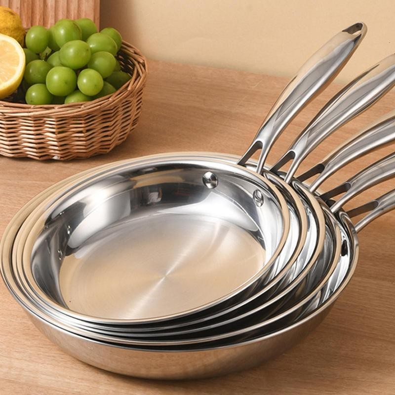 Stainless steel pan oven safe frying pan cooking pan deep frying pan frying pan stainless steel cook