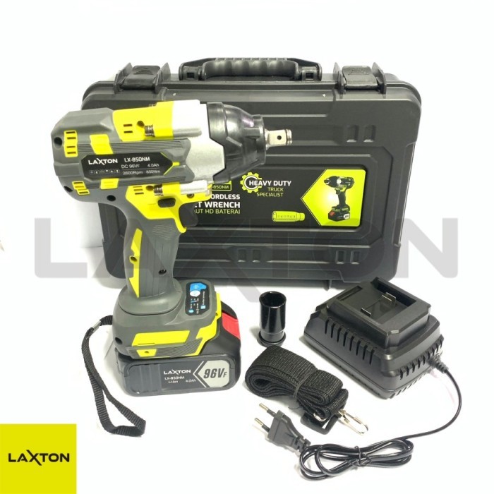 LAXTON Impact wrench JUMBO 850NM untuk baut ban truck CVT motor 96VF