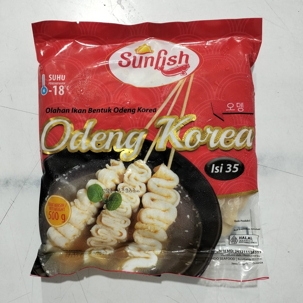 

SUNFISH OLAHAN IKAN BENTUK ODENG KOREA 500GR ISI 35