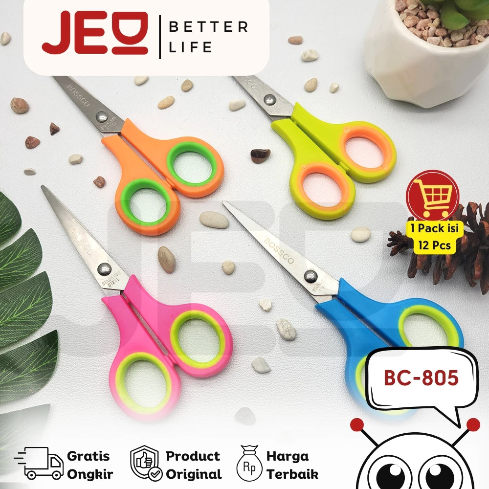 

(1 PCs) Gunting Scissors BOSSCO BC-805