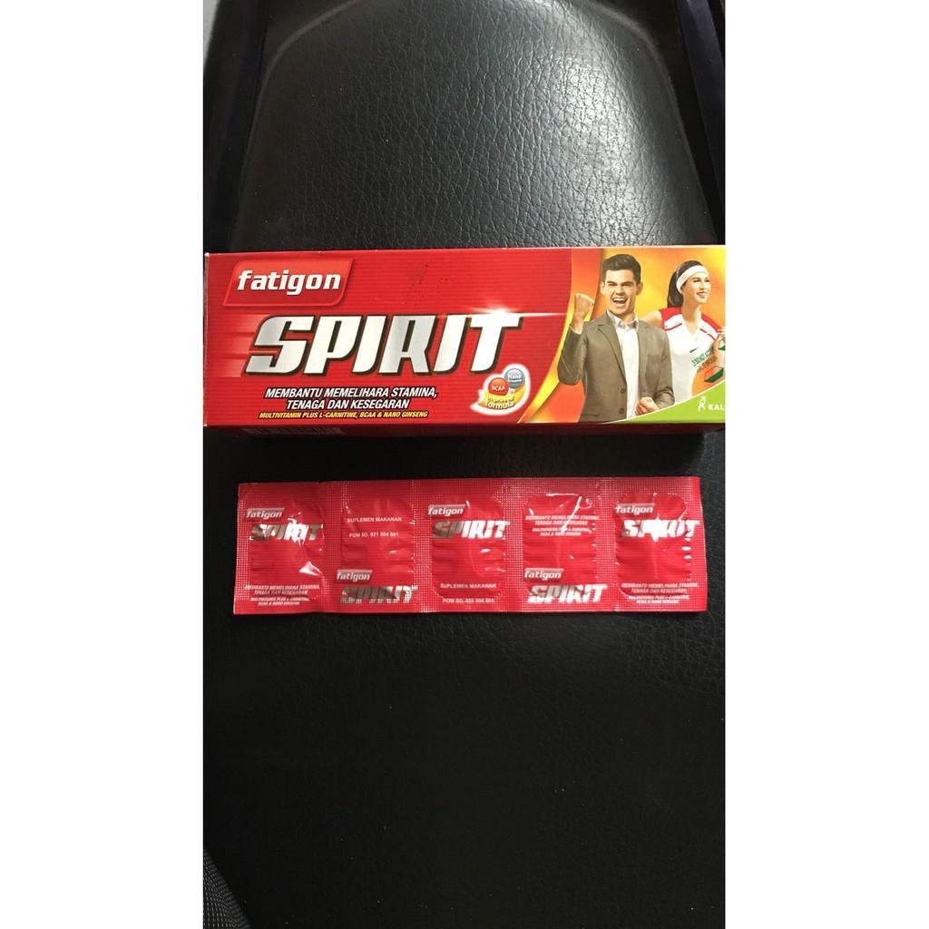 

Fatigon Spirit 1 Strip isi 5 Tablet Kaplet Merah Stamina Tenaga
