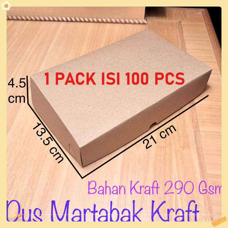 

Dus Kotak Box Martabak 21x13.5x4.5 Laminasi Kraft 290 Gam / Dus Box Kotak Kraft Kue Martabak Bolen 21 x 13.5 x 4.5 / Dus Box Kotak Brownies 21x13.5 x 4.5 Kraft / Dus Box Kotak Kraft Packaging Olshop 21x13.5x4.5 Coklat