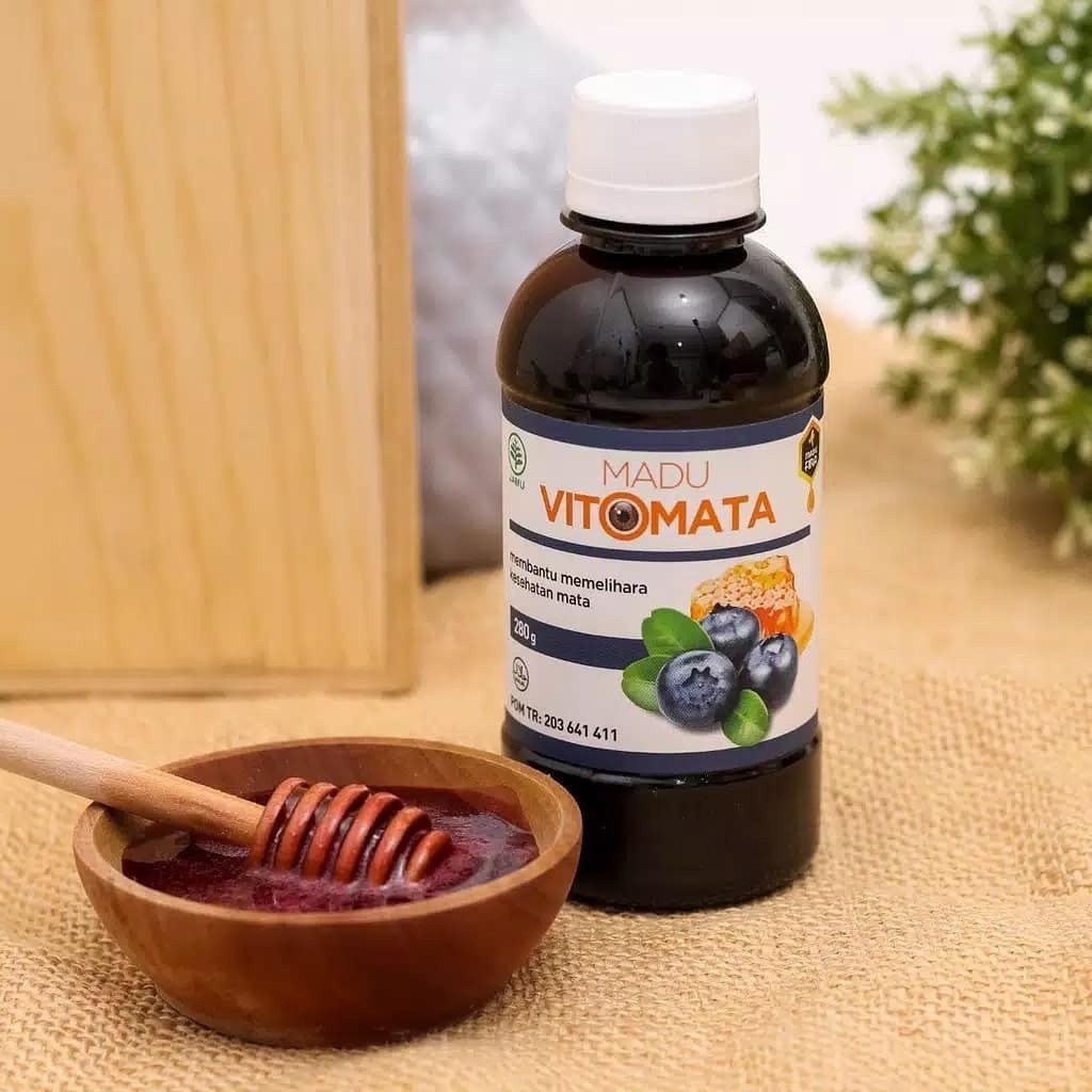 

Madu Vitomata 100% Asli Original BPOM Madu Kesehatan Untuk Mata Minus Buram Kabur Katarak Glukoma