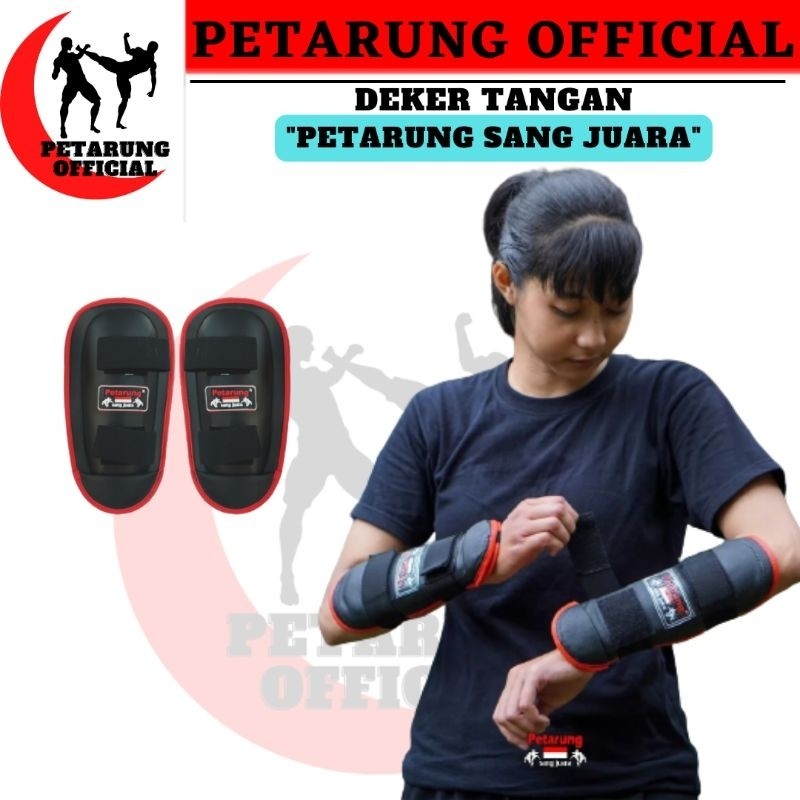 deker tangan silat/deker kaki silat/pelindung tangan/petarung sang juara di arena jawara silat