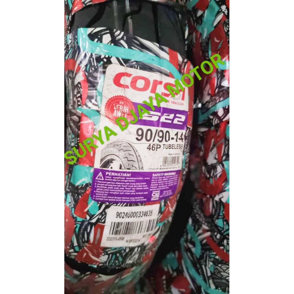 Ban 90 90-14 Corsa S22 TUBELESS qualitty