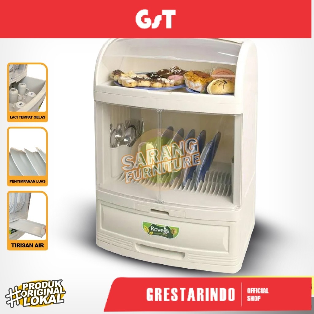 Lemari Rak Piring Rovega Pladys Desain Minimalis Modern