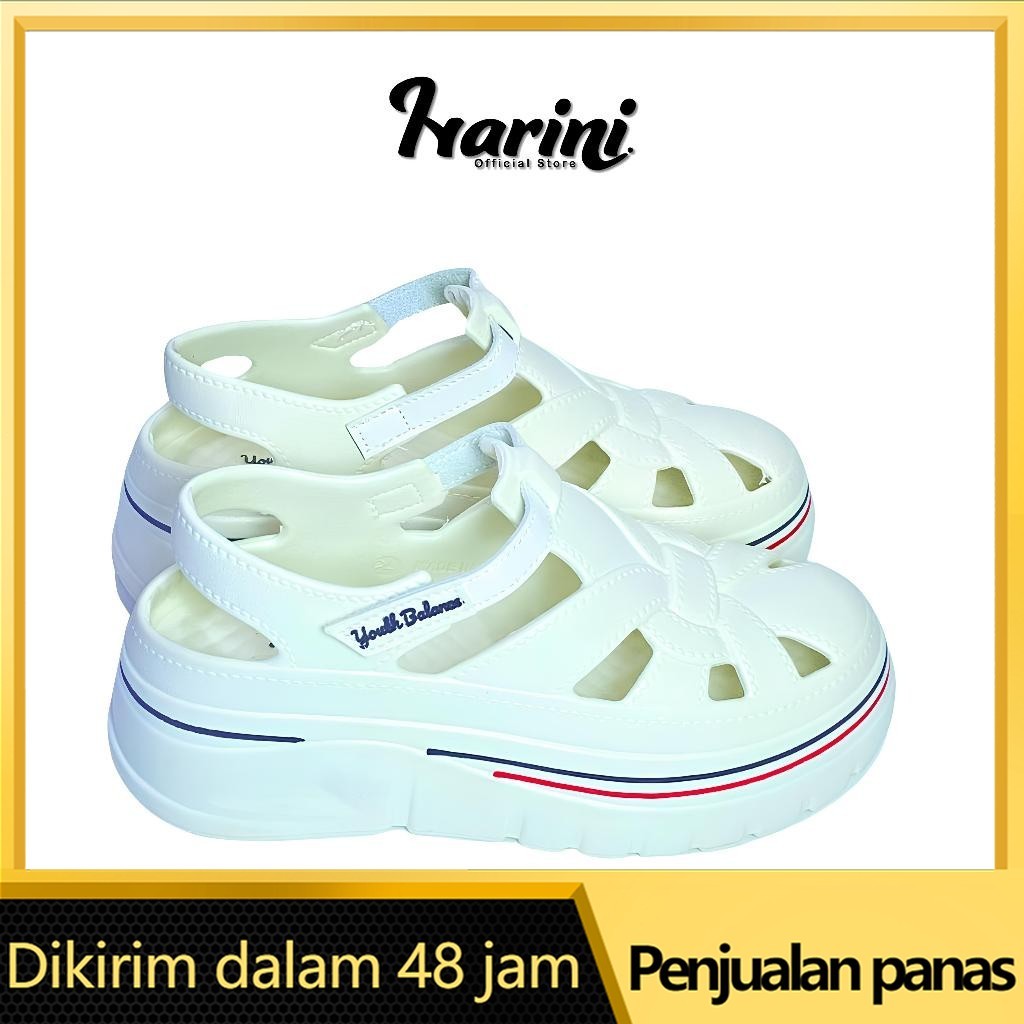 Balance Air Balance Sepatu Spon Eva Rubber Slop Wanita Karet Jelly Balance Empuk Ringan