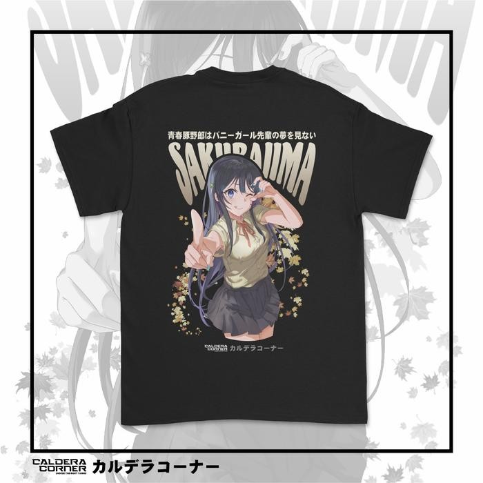 Kaos Anime Seishun Buta Yarou Wa Bunny Senpai Sakurajima Mai Katun Combed