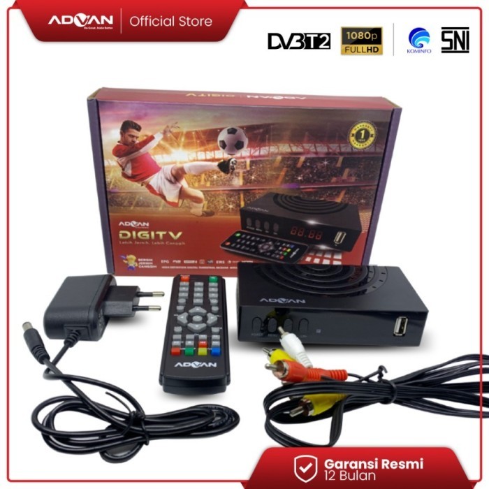 Advance STB Set Top Box TV Digital Receiver Full HD Penerima Siaran - STB ADVANCE
