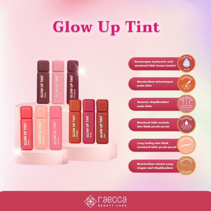 [BPOM] RAECCA GLOW UP TINT LIP TINT LIPTINT - BRAVE
