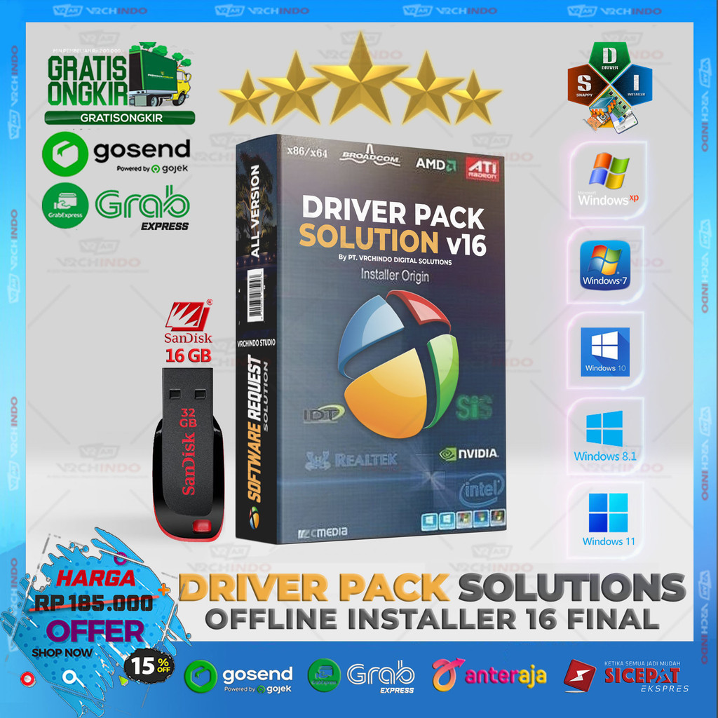 USB Driver Offline Solutions Installer | DriverPack 16 Final - Untuk Instalasi Driver OS Windows 