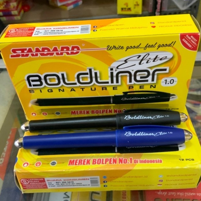 

[Promo]BEST pulpen balliner elite 1.0 signature standard pen boldliner elite 1.0 - Hitam