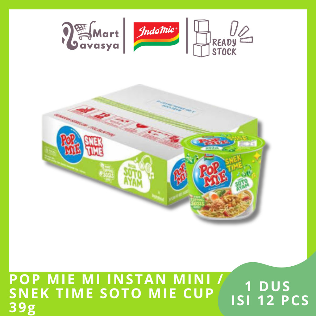

POP MIE INSTAN CUP MINI SOTO 39g - 1 DUS - KOTA BANDUNG - LAVASYA MART