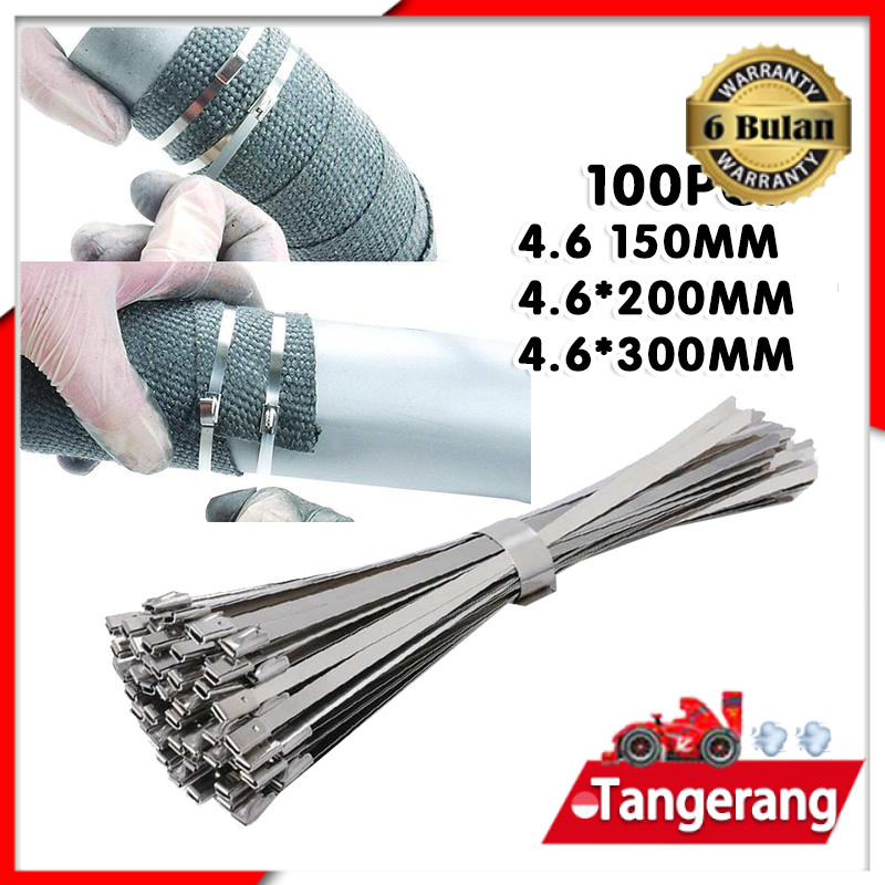 

50PCS Kabel Ties 15/20/30cm Stainless Steel Cable Ties High Quality