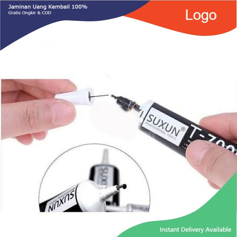 

Suxun T7000 Lem LCD TOUCHSCREEN / Lem tutup belakang hp 15ml hitam