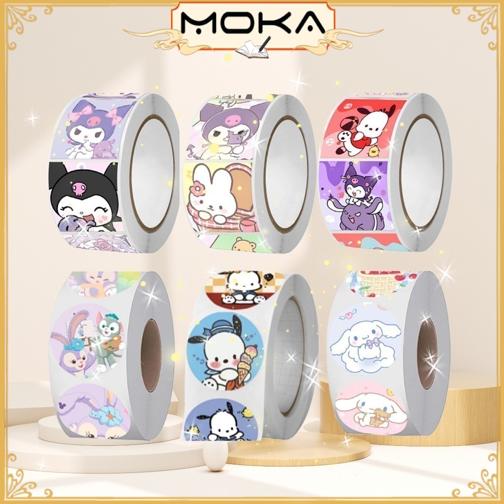 

MOKA 1SET ISI 200 DAN 500 STICKER ROLL MOTIF KARTUN LUCU / STICKER ROLL MOTIF KAWAII MKPP12