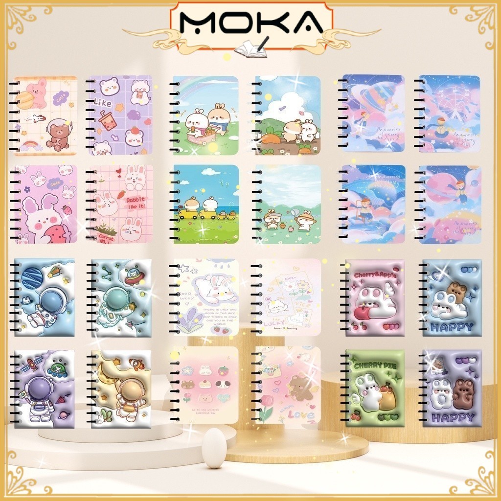 

MOKA NOTEBOOK RING MOTIF LITTLE PRINCE / BUKU A7 CATATAN RING / BUKU TULIS RING MKA00