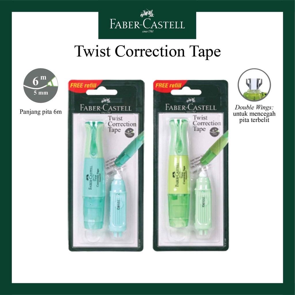 

Correction Tape Faber Castell / Tipe X Kertas / Twist Correction Tape