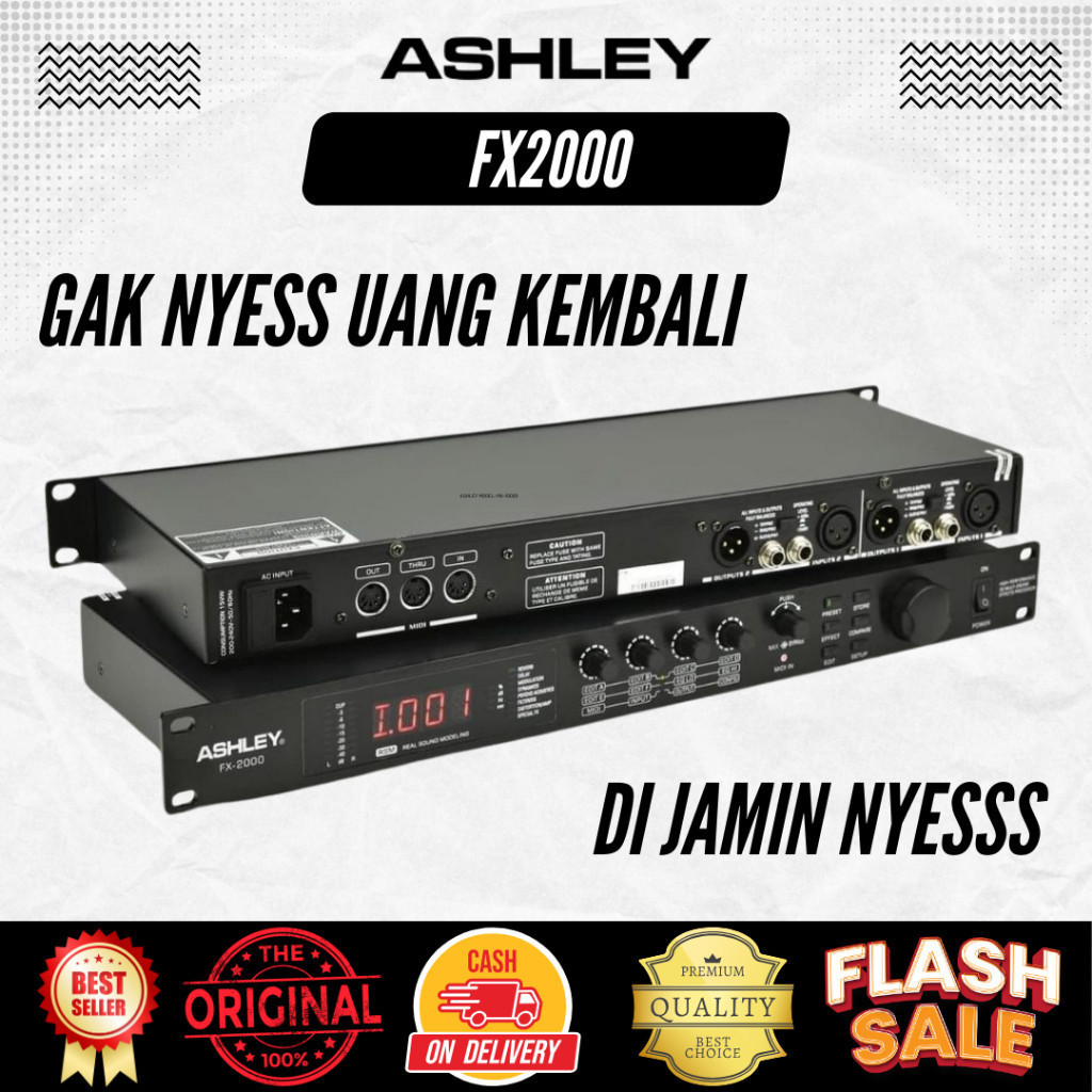 Efek Vocal Ashley FX2000 Dijamin Nyess Original Ashley