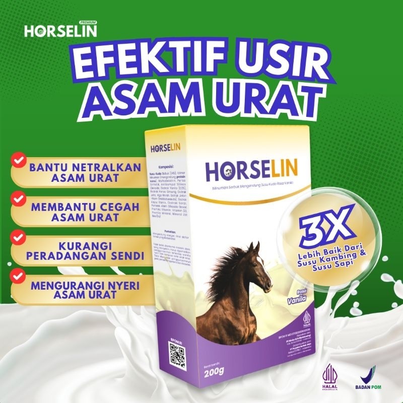 

Susu Kuda Ampuh Atasi Asam Urat 200 Gram Susu Horselin Premium