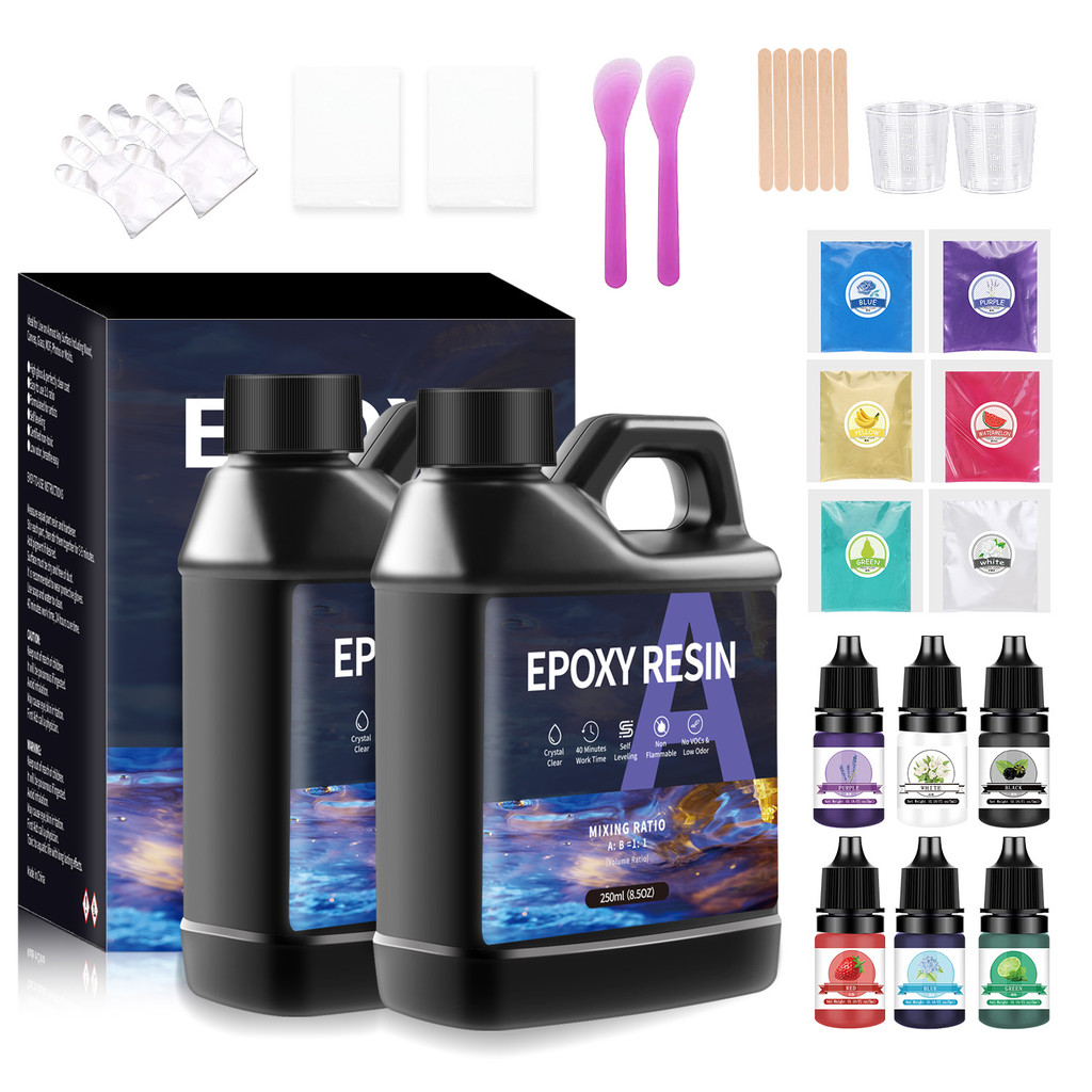 

New 500ml/1000ml 1:1 AB Resin Epoxy Glue High Adhesive Hardener Crystal Glue Quick Drying For DIY Resin Mold Jewelry Making