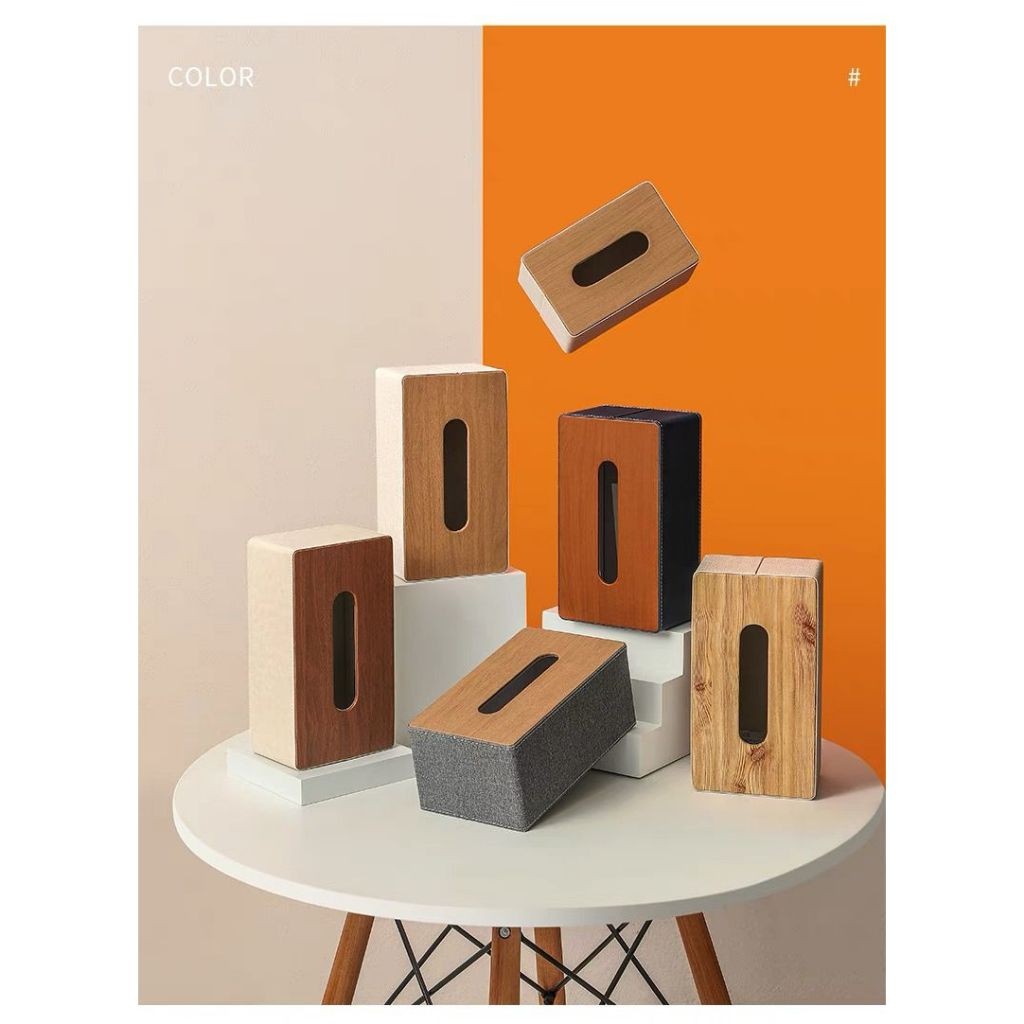 KLIMAUSHOP kotak tempat tissue kayu tempat tisue nordic kotak tisu mewah kotak tisu hotel