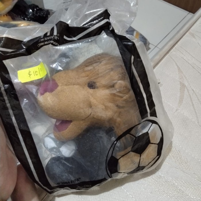 KY562 Boneka Lion Fifa 2005 Goleo #06 Happy Meal MC Donalds l
