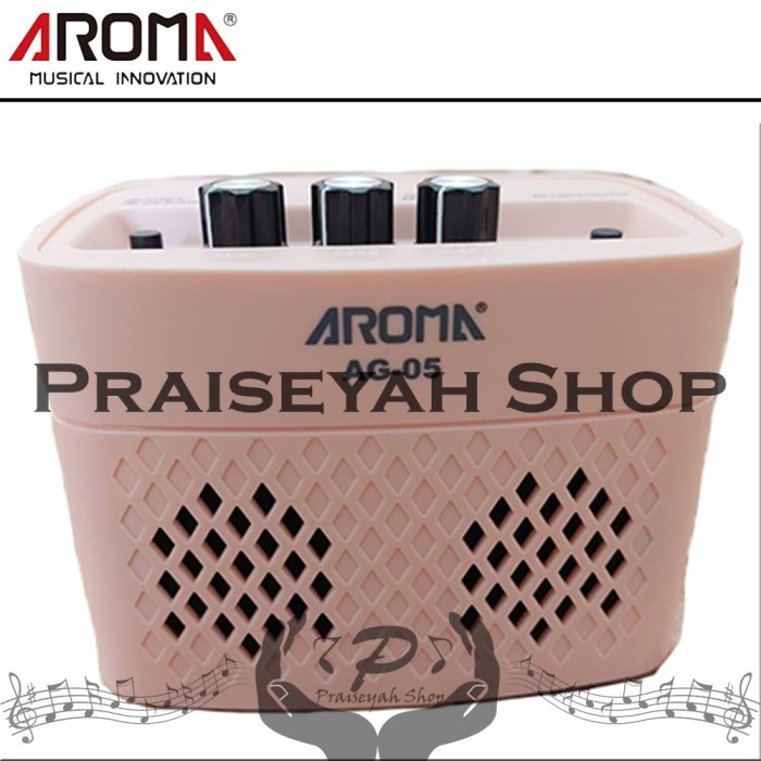 SGA3 Amply Gitar Elektrik Mini Speaker Efek Distorsi Aroma AG-05 Pink