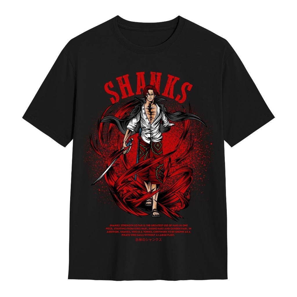 Vizar T-shirt Kaos One Piece Shanks ONEPIECE18