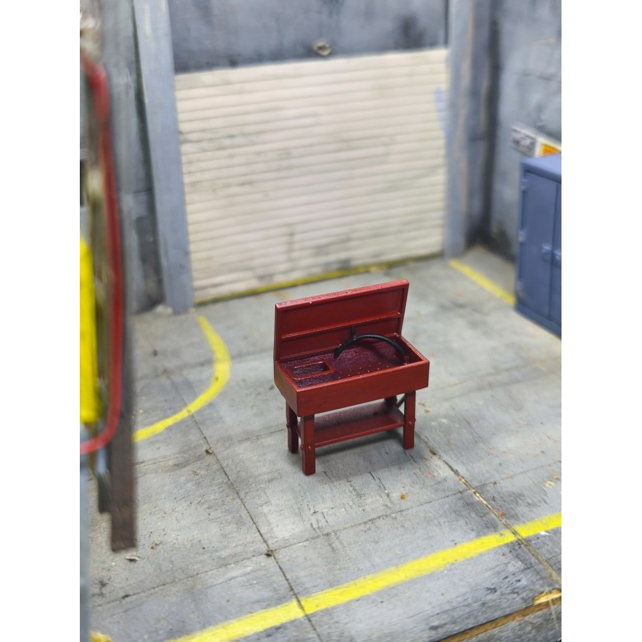 Miniatur Part Washer Wastafel Bengkel Diorama Diecast Unpainted