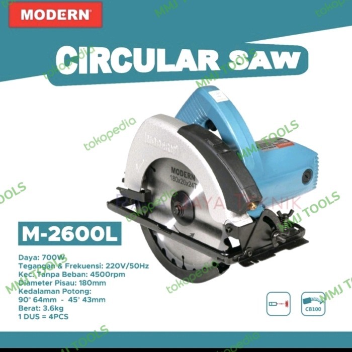 Mesin circular MODERN 7" - MODERN Mesin Potong Kayu - Sirkel MODERN