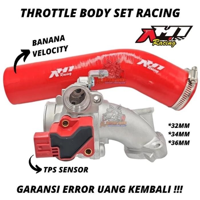 TB TUAS GAS TB THROTTLE BODY AH1 RACING AEROX OLD - NEW AEROX - NEW NMAX - NMAX OLD - LEXI  UKURAN 3