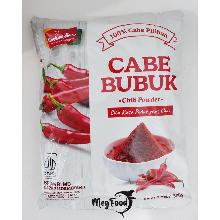 

Cooking Master Cabe Bubuk / Cabai Bubuk / Chili Powder / Chilli Powder - 500 Gram