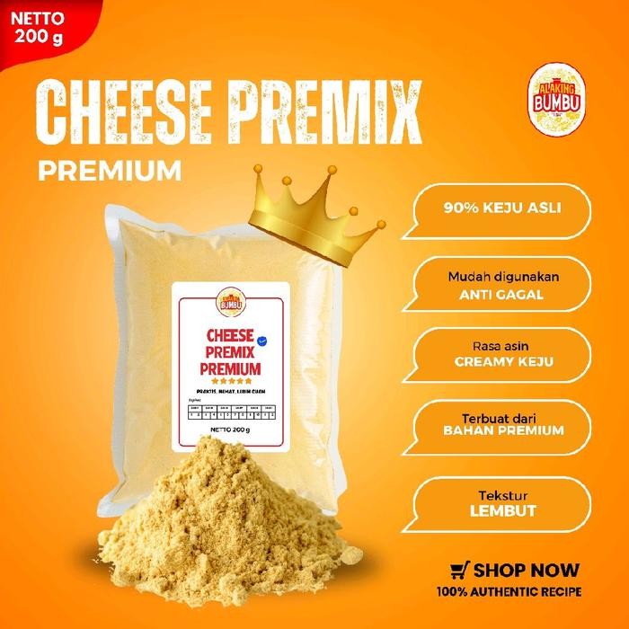 

ALAKING BUMBU CHEESE PREMIX PREMIUM/ 200g SAUS KEJU BUBUK Saos 2304