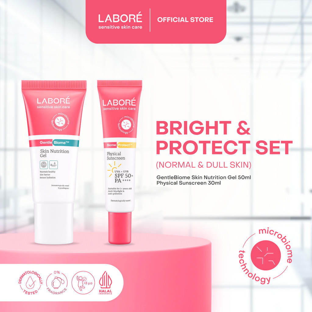Labore Bright & Protect Set (Skin Nutrition Gel 50ml, Physical Sunscreen 30ml, Acne & Oil Physical S
