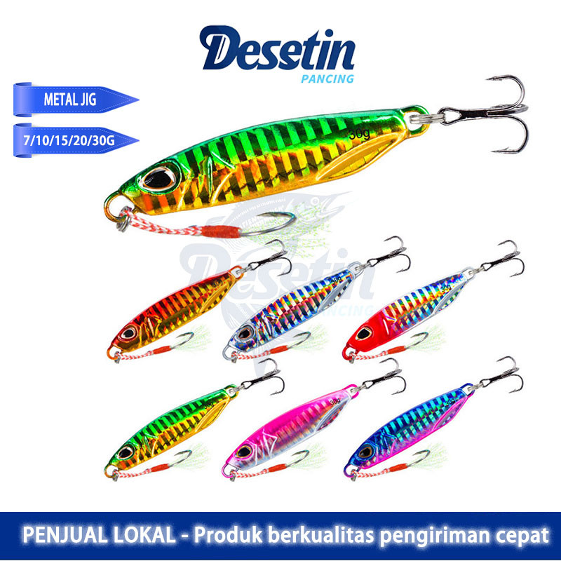 【Pengiriman Cepat】Umpan Jigging 7g/10g/15g/20g/30g  Metal Jig Micro Jig Kiler Umpan Casting Umpan Ji