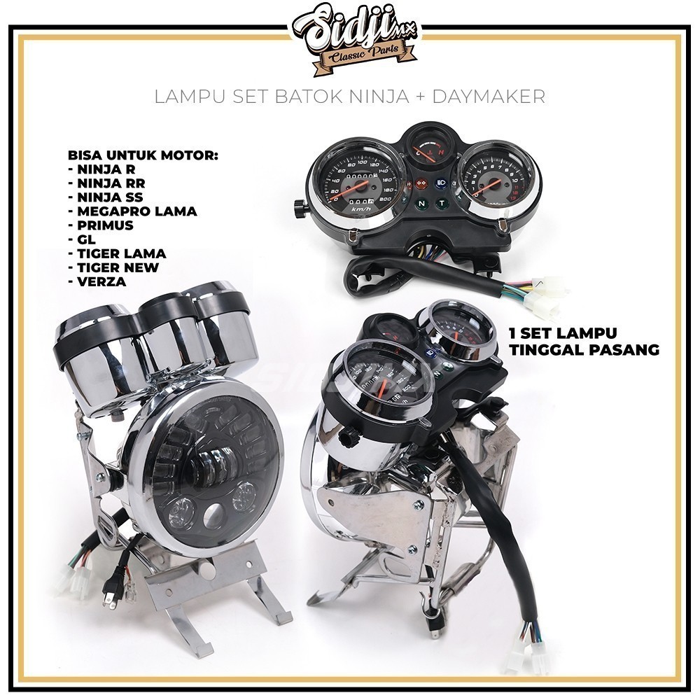 BILED DAYMAKER BERKUALITAS PROMO LAZADA TERMURAH BILRED DAYMAKER Paket Headlamp Ninja SS Freeday Day