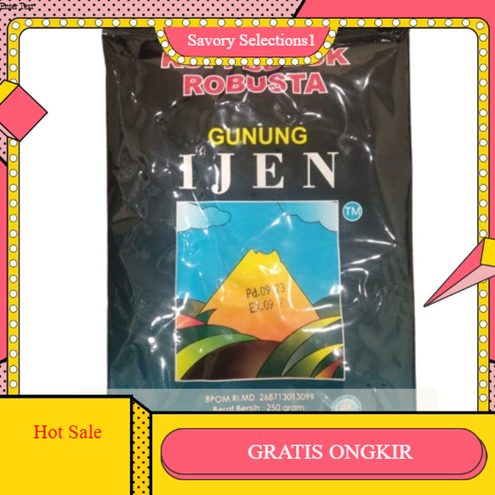 

【SAVORY】DISKON!! Kopi Bubuk Robusta Gunung Ijen