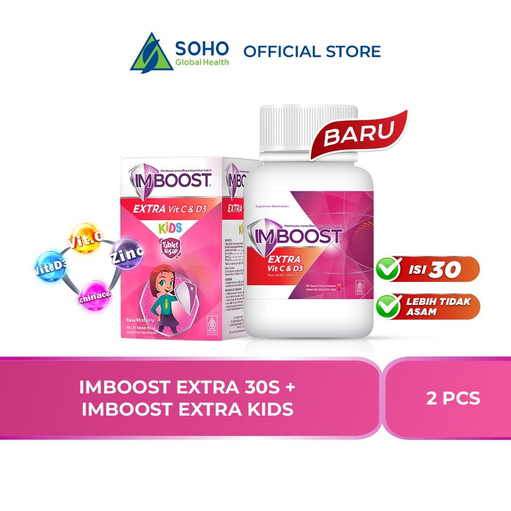 Special Bundling - Imboost Extra 30s + Imboost Extra Kids