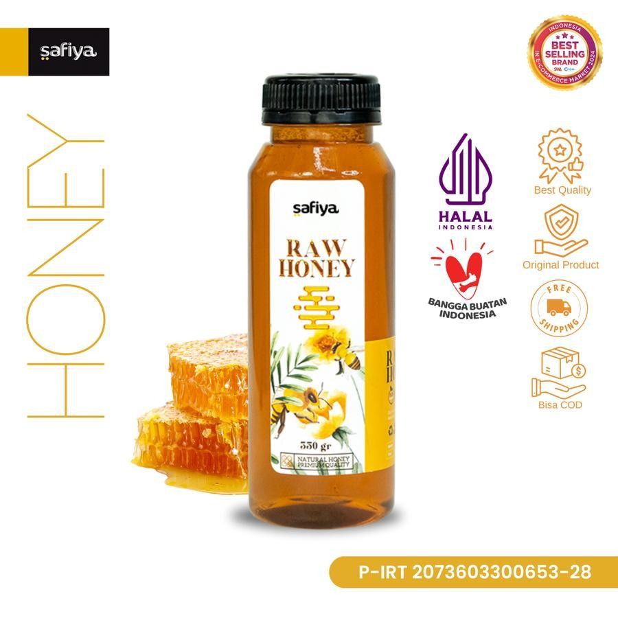

Safiya Madu Murni 350 Gram Multiflora Raw Honey Asli Premium SnackRia